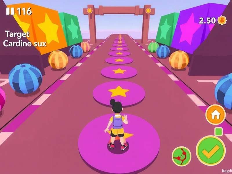 Holi Party Sprint beginner tips showing a player avoiding obstacles and targeting high-point characters